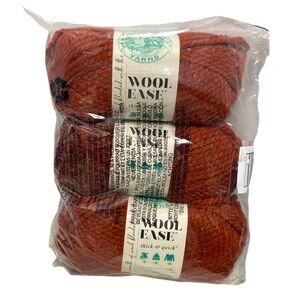 Wool Ease Thick & Quick Yarn 3-pack Color: Spice Dye lot: 52770 NWT
